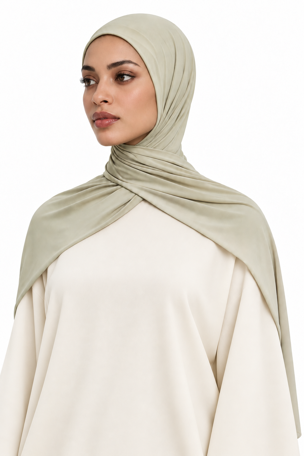 Foulard en jersey fluide – hijab souple légèrement extensible, 5 couleurs
