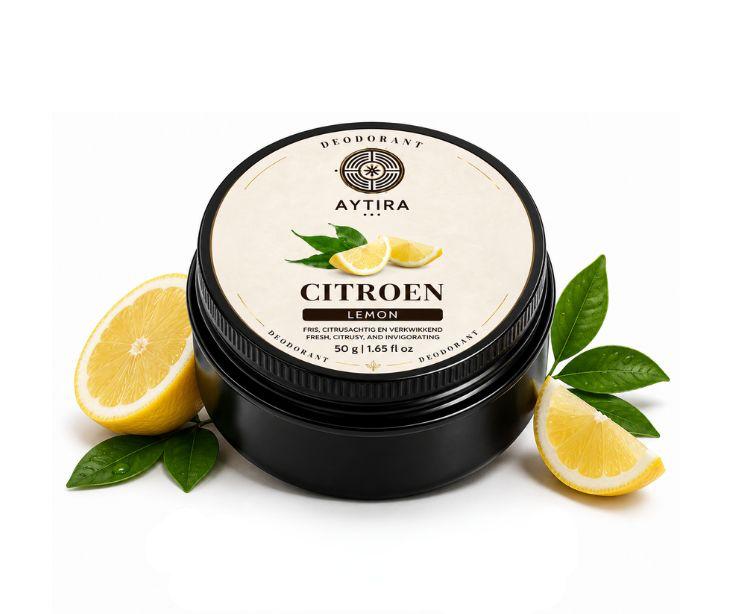 AYTiRA Citroen Deodorant 50 g – Natural Deodorant with Fresh Citrus Scent