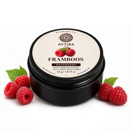 AYTiRA Framboos Deodorant 50g – Natuurlijke Deodorant met Fruitige Geur