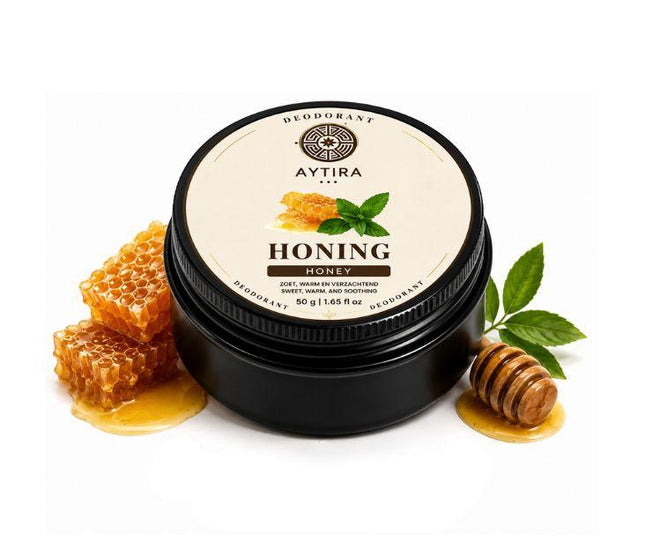 AYTiRA Honing Deodorant 50g – Natuurlijke Deodorant met Zoete Honinggeur