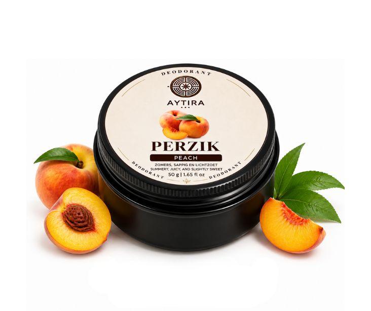 AYTiRA Perzik Deodorant 50 g – Natuurlijke Deodorant met Zoete Perzikgeur