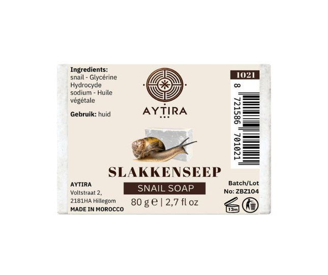 AYTiRA Slakkenzeep 80g – Verzorgende Zeep voor Zachte Huid