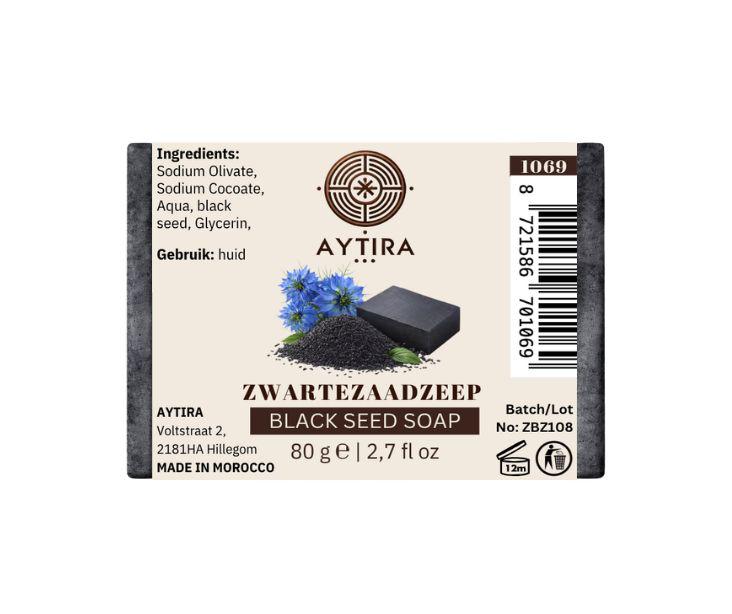 AYTiRA Black Seed Soap 80 g – Mild Black Seed Soap for Skincare
