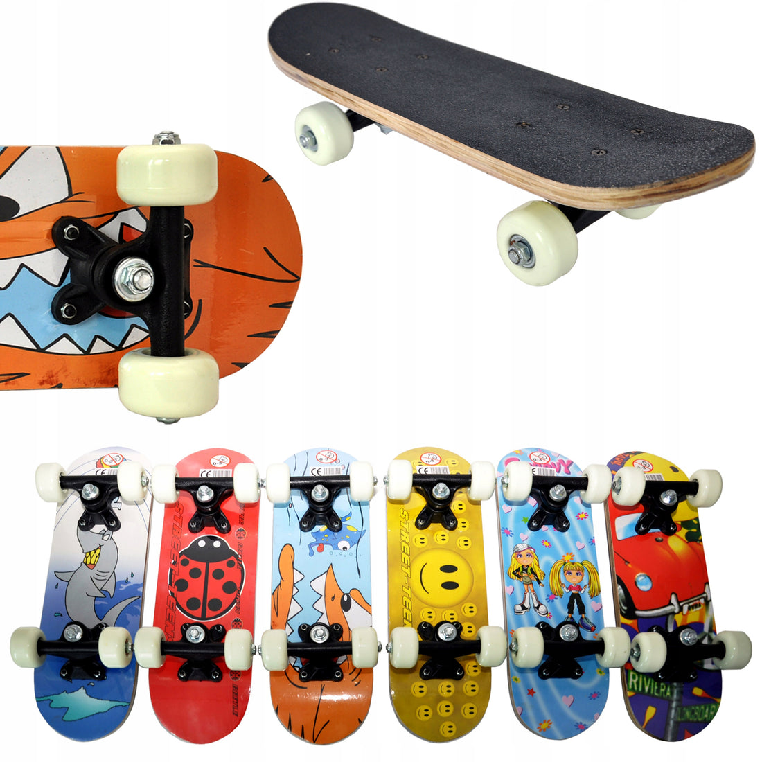 Mini Skateboard for Kids 43 cm – 9-Ply Children's Skateboard with Non-Slip Deck