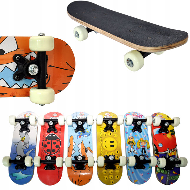 Mini Skateboard Kinderen 43 cm – 9-Laags Kinder Skateboard met Antislip Deck