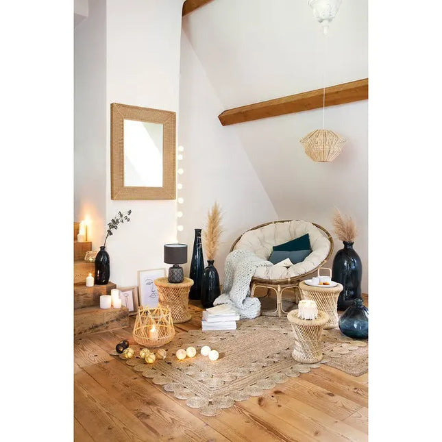 Suspension en rotin - Ø45 cm x h30 cm - Rotin naturel