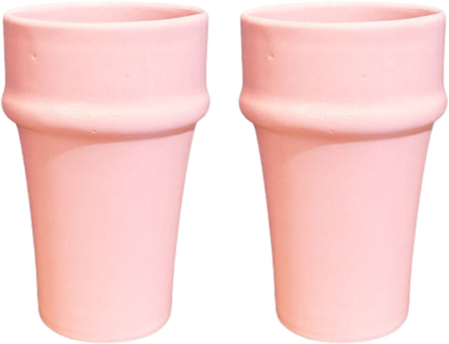 Tasse en céramique - Lot de 2 - Faite à la main - Tasse à café - Tasse à thé