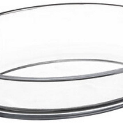 Mini Plat Ovale en Verre 20 x 11 cm - Avec Poignées Intégrées - Plat de Cuisson et Saladier - Verre - Plat en Verre - Petit