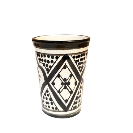 Coupe marocaine Safi – Poterie noire et blanche