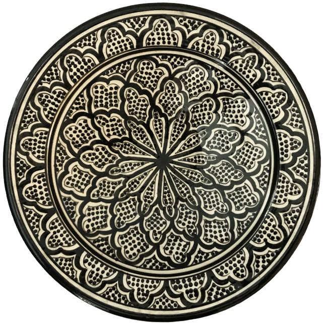 Plat marocain en céramique Ø 35