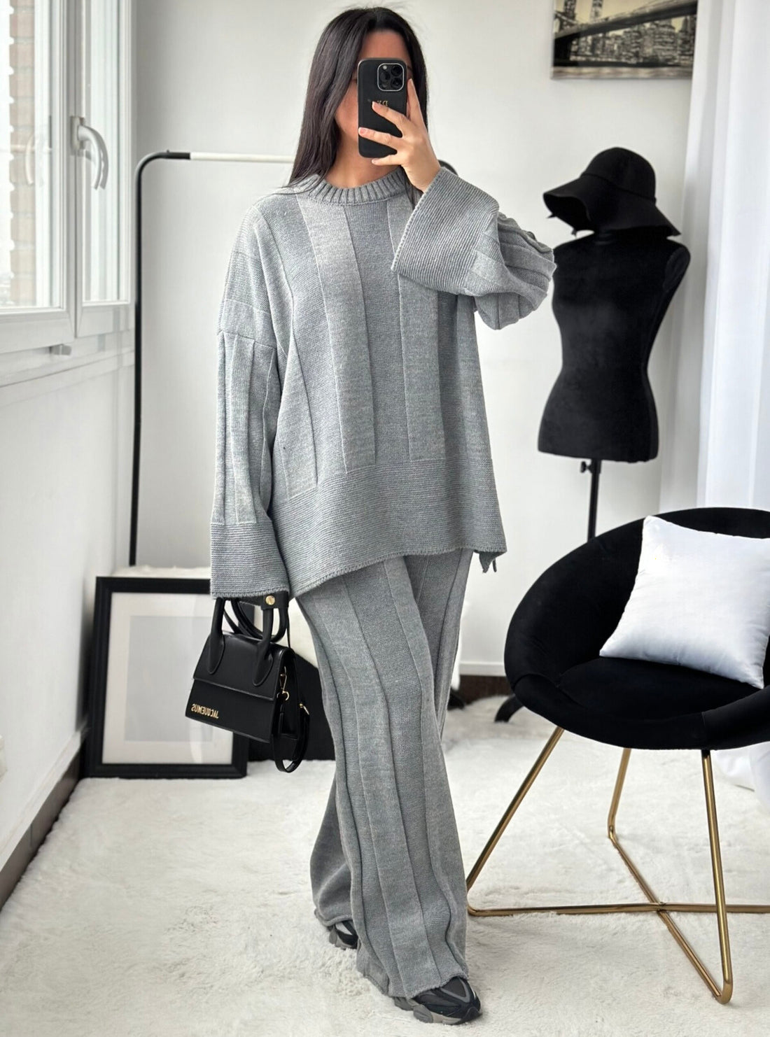 Nina Twinset – Oversized Gemütliches Set – Einheitsgröße