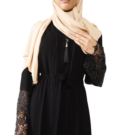 Abaya luxueuse en dentelle