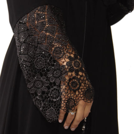 Abaya luxueuse en dentelle