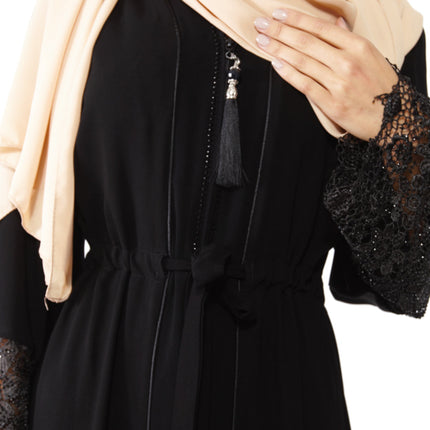 Abaya luxueuse en dentelle