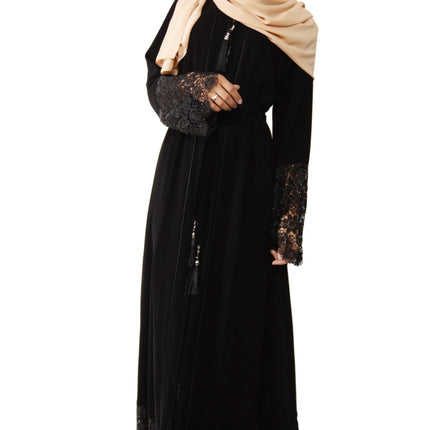 Abaya luxueuse en dentelle