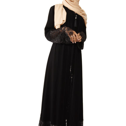 Abaya luxueuse en dentelle