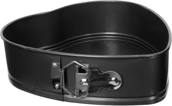 Moule à charnière - Forme de cœur - 24 x 23 cm - Métal