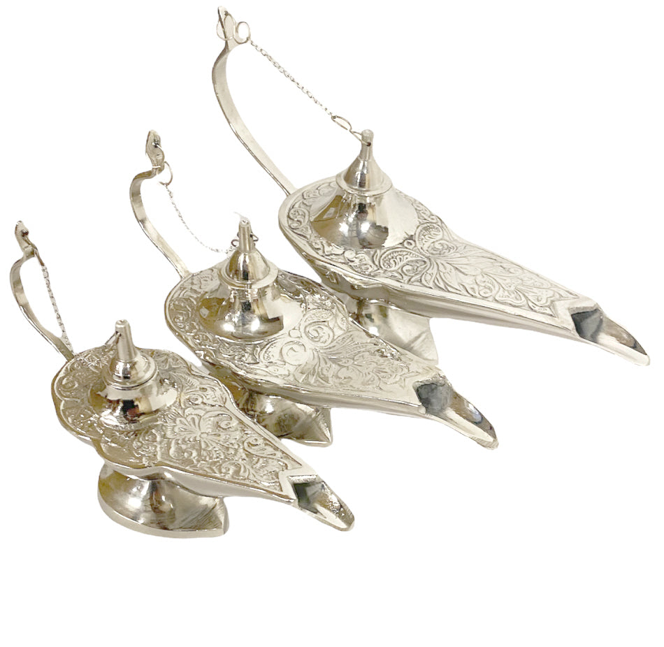 Aladdin wonderlamp van brons – handgemaakte sprookjeslamp, 13, 16 of 18 cm – foto 2