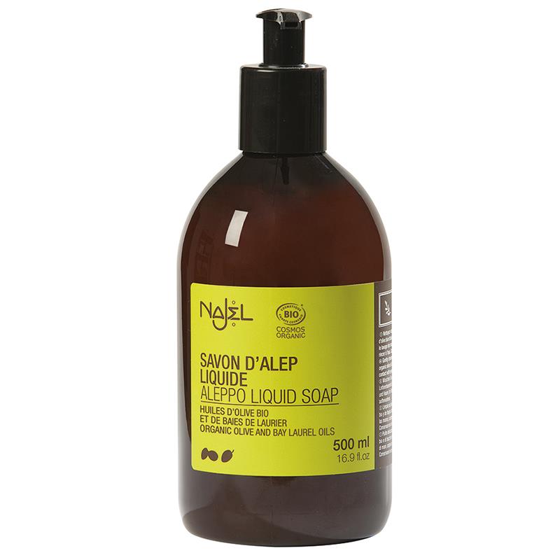 Aleppo vloeibare zeep met doseerfles biologisch 500 ML