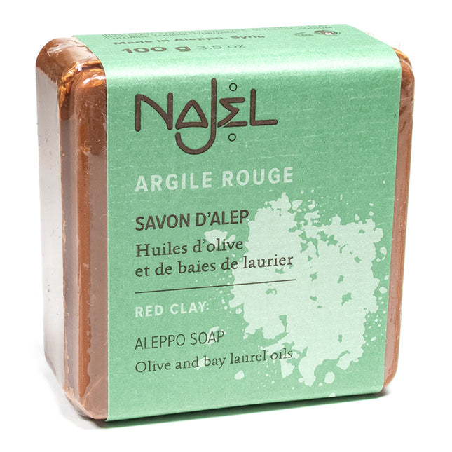 Savon d'Alep à l'argile rouge - 100g