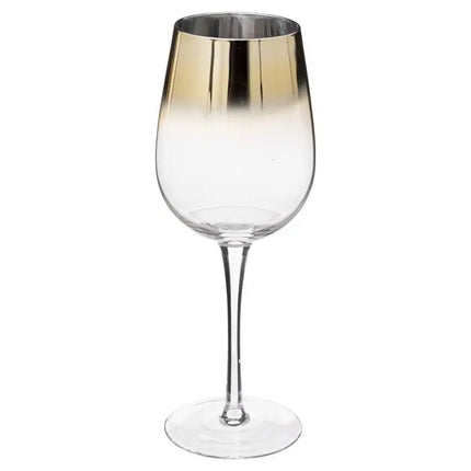 Lot de 6 verres Arya - doré - transparent