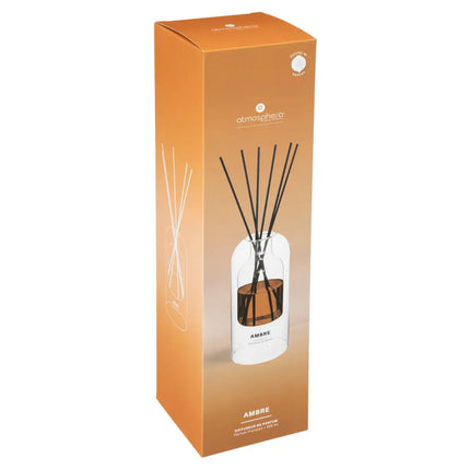 Diffuseur de parfum Ambre XL | 500 ML | 6 bâtonnets de rotin