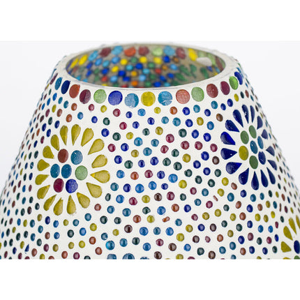 Lampe de table arabe | Lampe marocaine | Forme champignon | 22x18x18cm | Multicolore