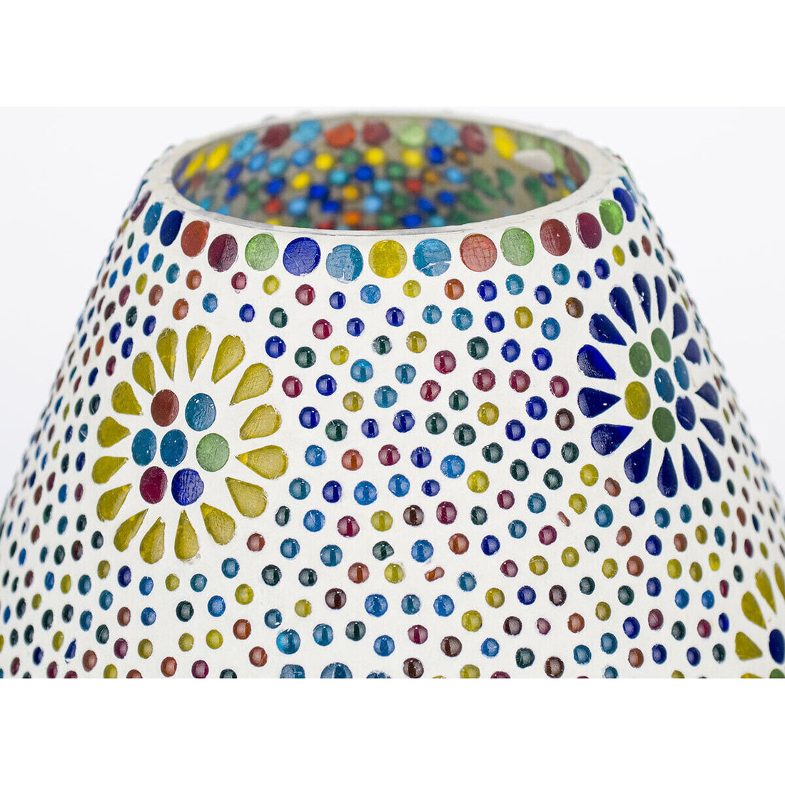 Arabische Tafellamp | Marokkaanse Lamp | Paddestoelvorm | 22x18x18cm | Veelkleurig