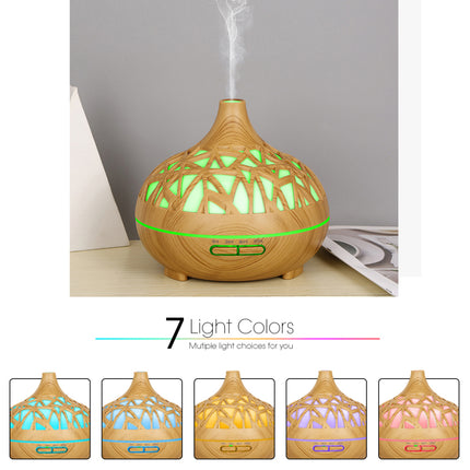 Diffuseur d'arômes - 300 ml - Humidificateur d'air - 7 couleurs LED
