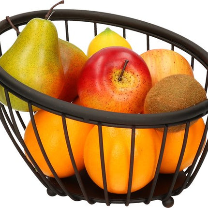 Artex Black Globe Corbeille à fruits - Ø 25 cm - Noir
