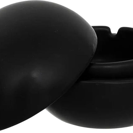 Cendrier Olm Atmosphera - Noir - Céramique - Dia 10 cm