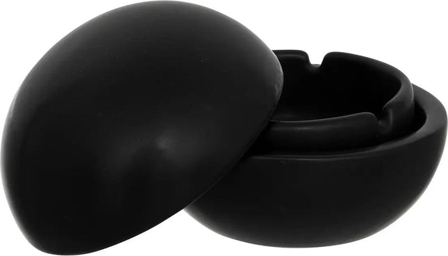 Cendrier Olm Atmosphera - Noir - Céramique - Dia 10 cm