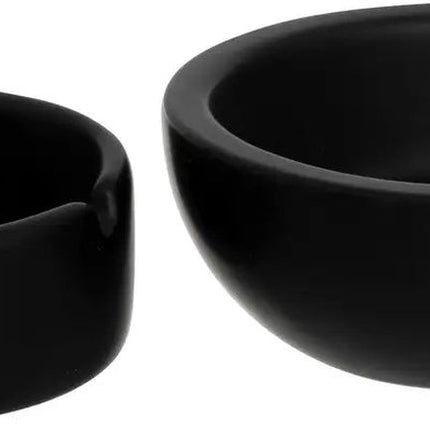 Cendrier Olm Atmosphera - Noir - Céramique - Dia 10 cm