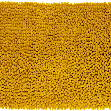 Tapis de bain/tapis de sol pour salle de bain - 50 x 80 cm - jaune moutarde - très épais