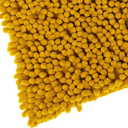 Tapis de bain/tapis de sol pour salle de bain - 50 x 80 cm - jaune moutarde - très épais