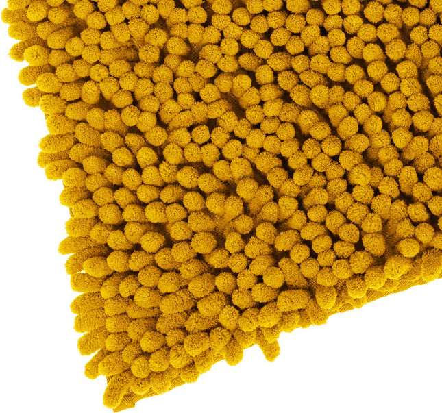 Tapis de bain/tapis de sol pour salle de bain - 50 x 80 cm - jaune moutarde - très épais