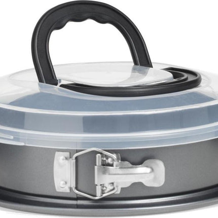 Moule de cuisson 3-en-1 avec base amovible et couvercle : capacité de cuisson, conservation et transport - 2,4 L et D 26 cm