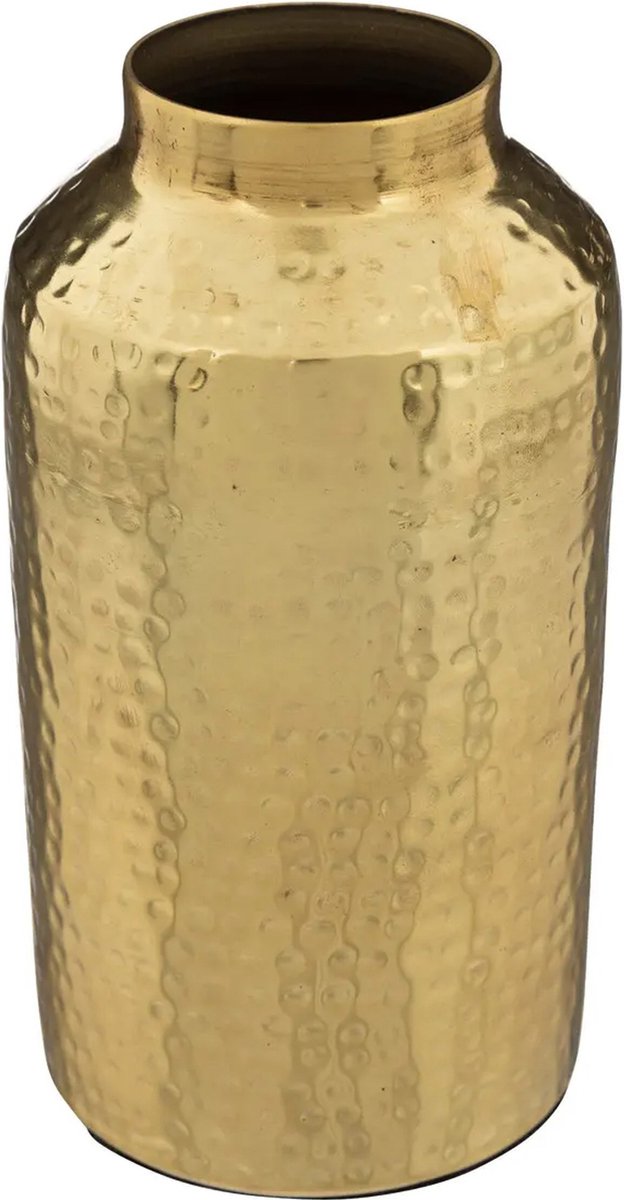 Blumenvase Antique Dorado - Gold - Metall - D10 x H19 cm