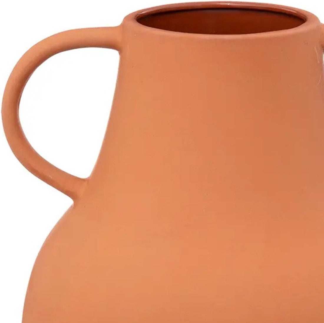 Lisboa flower vase - brick red - terracotta - D23 x H33 cm - jug vase - Mediterranean atmosphere