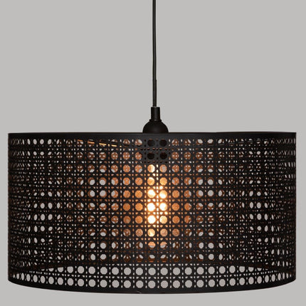 Lampe à suspension en métal Atmosphera Design D38 noir