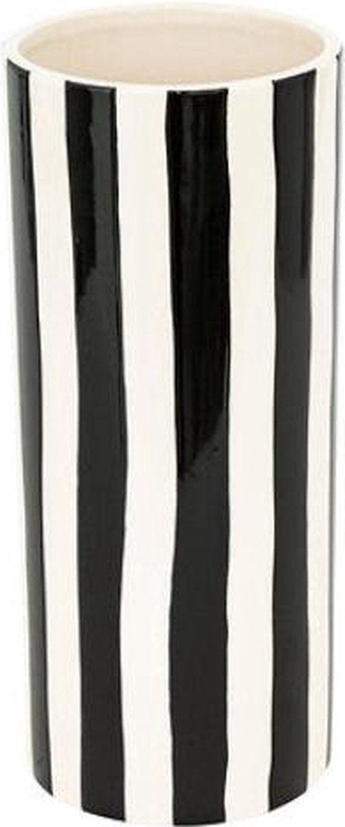 Vase en céramique Edric Ø13xH30cm - Noir