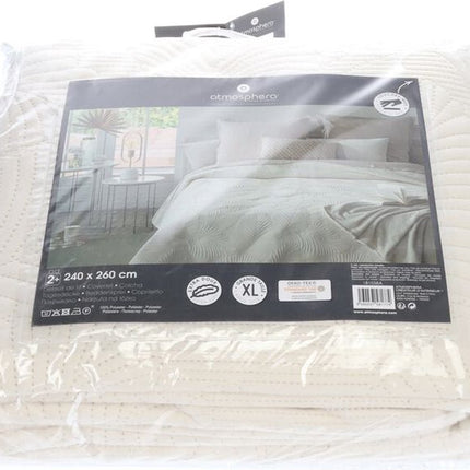 Atmosphera Jeté de lit velours 240x260