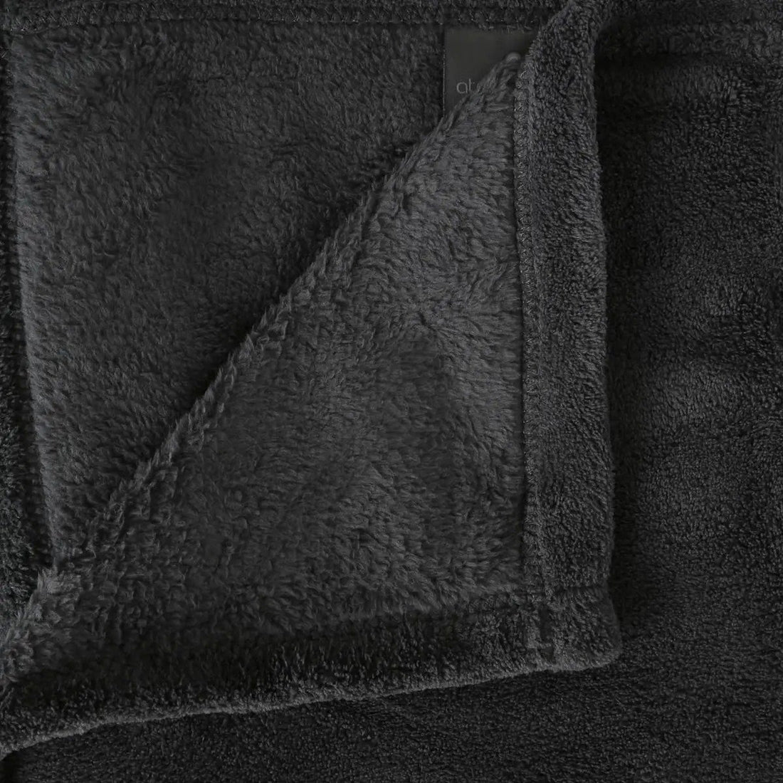 Atmosphera Grote Fleece bank deken / fleece plaid - antraciet - 180 x 230 cm