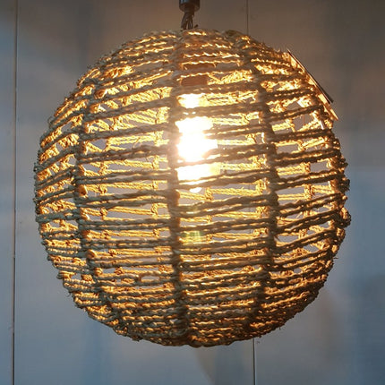 Hanglamp - Design - Metal - Rotan - 33 cm