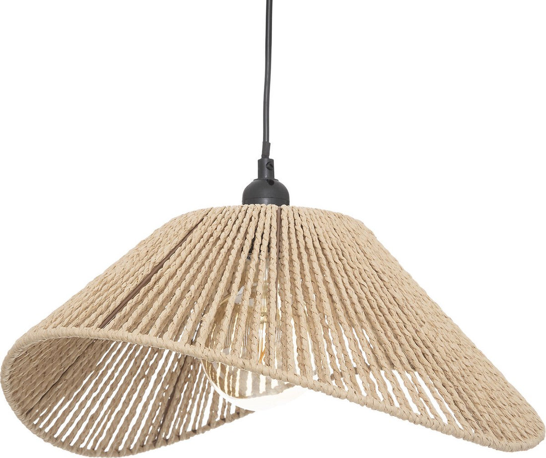 Atmosphera Pendant Lamp Myha - E27, not included - Ø45xH17cm - Beige