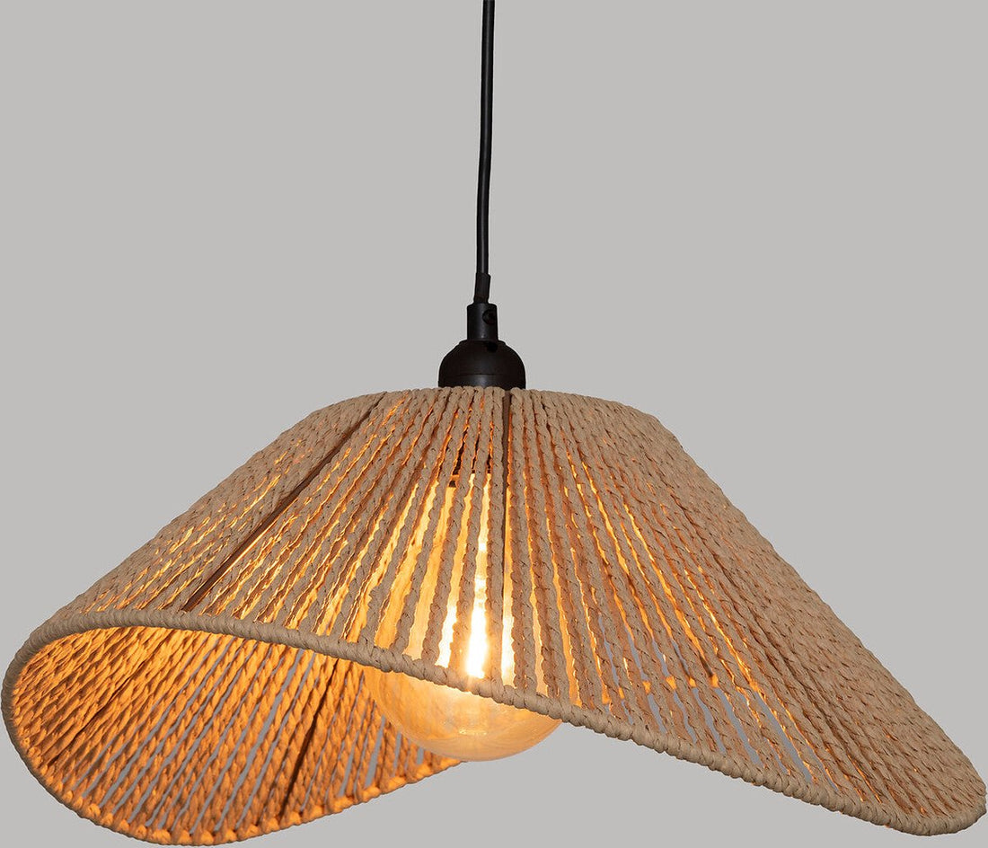 Atmosphera Pendant Lamp Myha - E27, not included - Ø45xH17cm - Beige