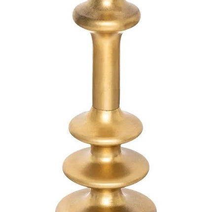 Chandelier - métal décoratif - bougies de table - or - D12 x H26 cm