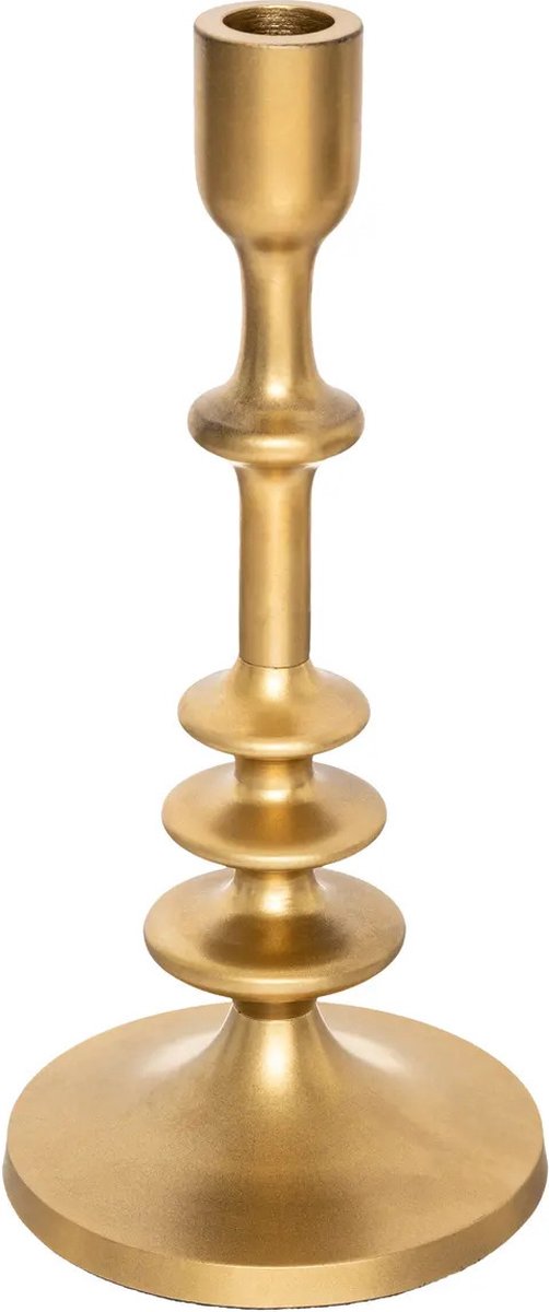 Chandelier - métal décoratif - bougies de table - or - D12 x H26 cm