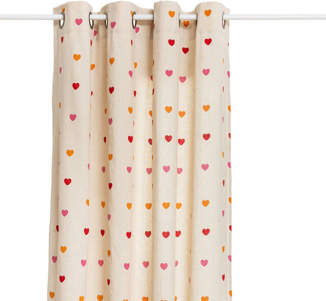 Atmosphera Kids Romy Kindergardine 140x260cm - Fertigvorhang mit Ösen - Multi