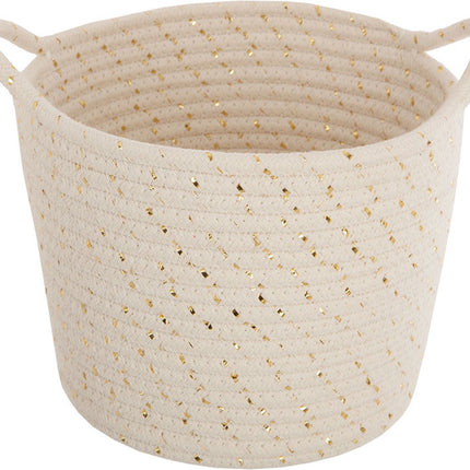 Atmosphera Paniers de rangement set flocons dorés
